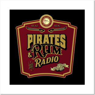 Pirates & Rum Radio Label Posters and Art